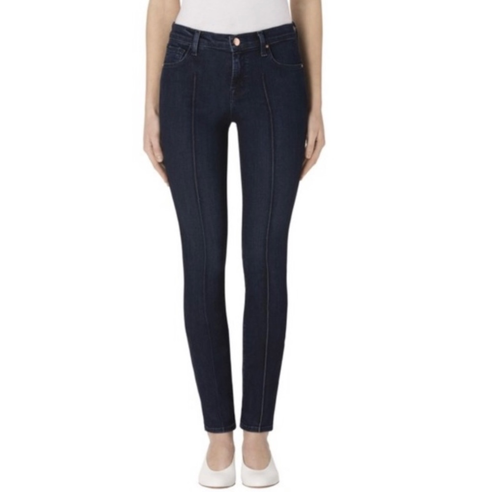 NWT J Brand Pintuck Fix Mid Rise Skinny Jeans